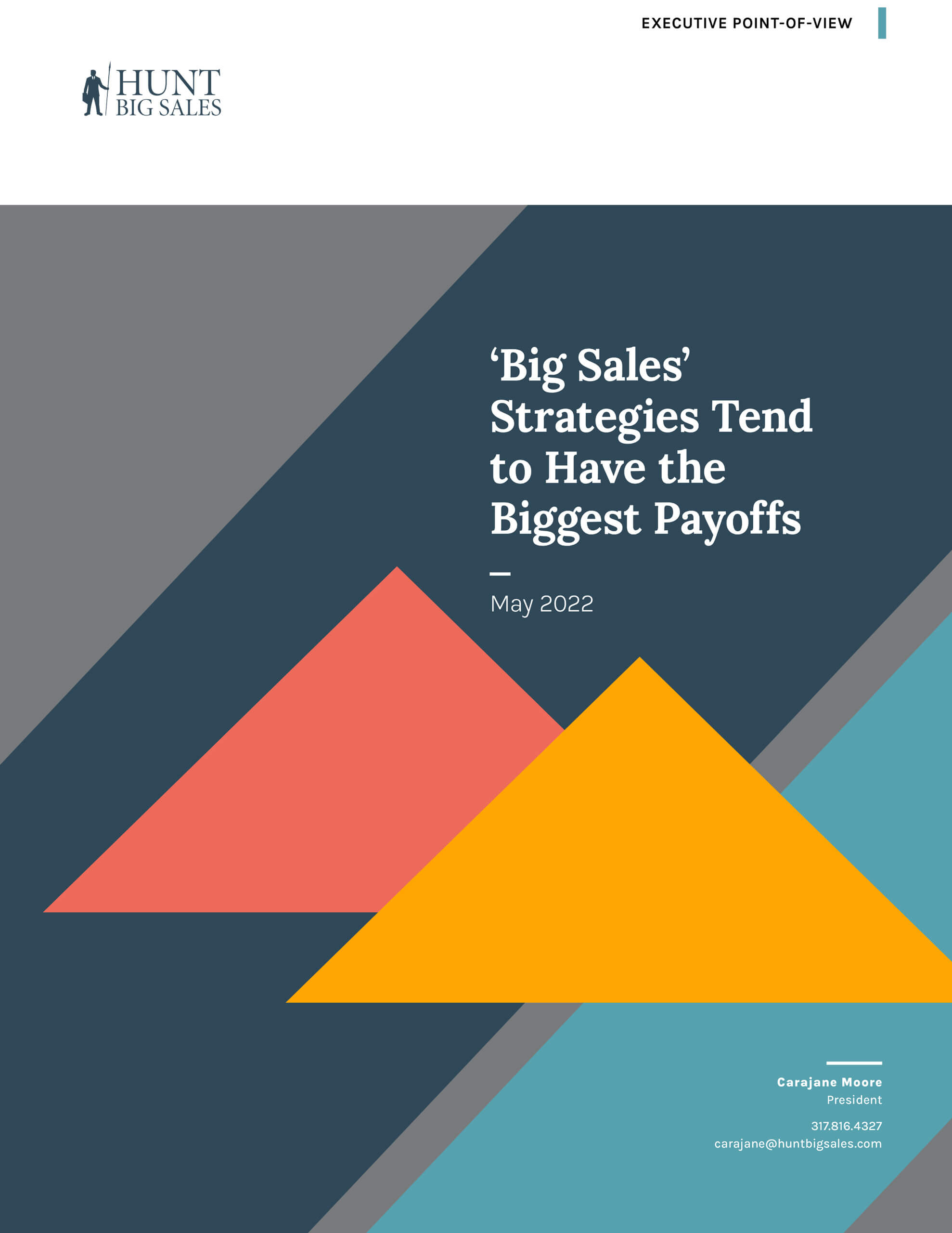 Big Sales Strategies Tend to Have The Biggest Payoffs cover page